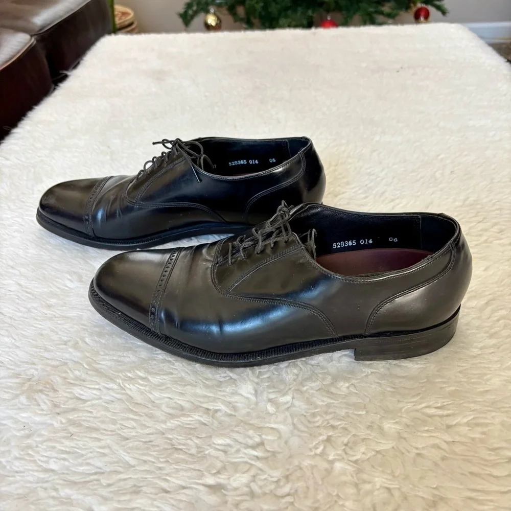 Florsheim Black Leather Oxford Men’s Shoes size 8 D